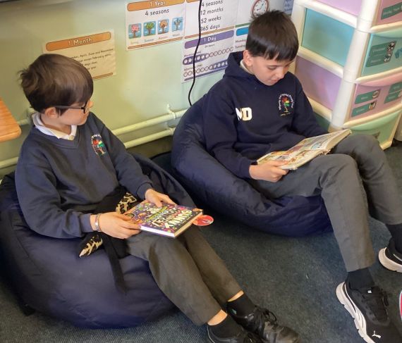 Year 4NMcN and 7RR Take 5 Connect through our Book Buddy session